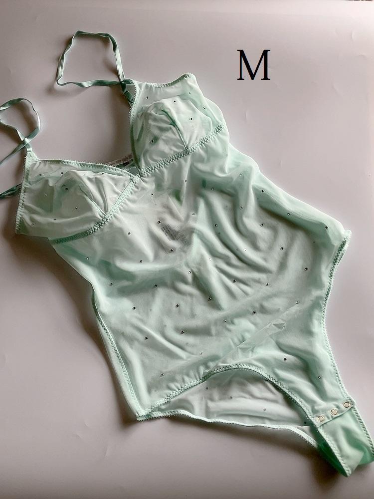 M☆ステラマッカートニー 可愛い クリスタルストラスドット ボディスーツ拍卖