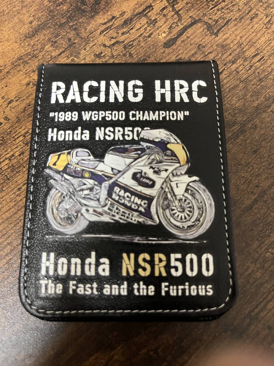 ☆新品・未使用 国内発送!!牛革製 ホンダ NSR500 レザーカードケース HONDA RACING HRC NSR250 本革拍卖