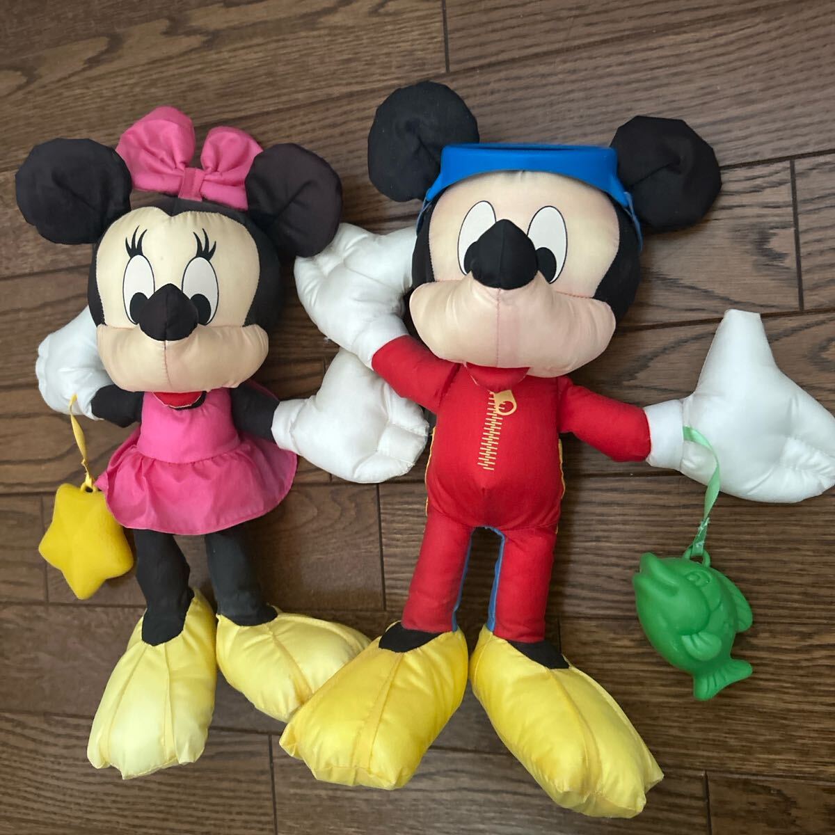 ミッキー ミニー ぬいぐるみ ディズニー 夏 レトロ拍卖