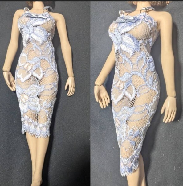 1/6ドール用 TBLeague ファイセンS07 クールガール ブルー系 スリップ拍卖