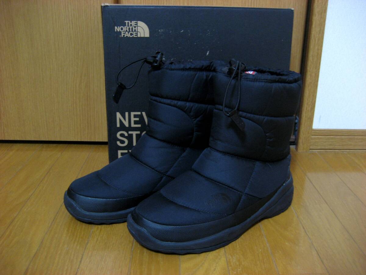 超美品 数回使用のみ ノースフェイス ブーツ 26cm ブラック ミドルカット NF51585 ヌプシ ブーティ ウォータープルーフ IV 拍卖