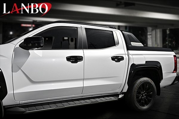 【M's】 三菱 トライトン LC2T LANBO ドアハンドルフレームガーニッシュ WD103851 カーボン調 ランボ 社外 パーツ アクセサリー拍卖