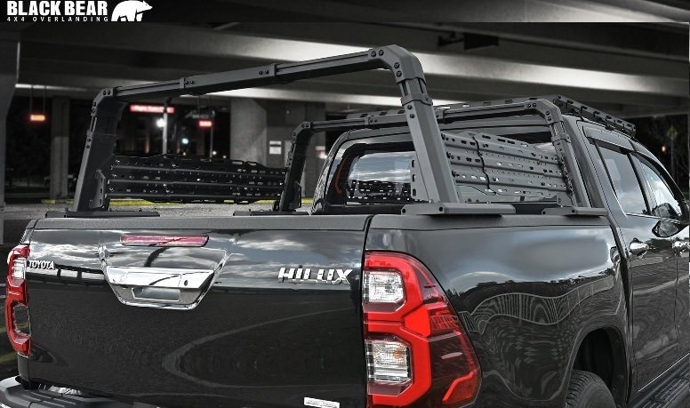 【M's】 トヨタ ハイラックス GUN125W (2015y-) LANBO BLACK BEAR ロールバー ランボ ブラックベア パーツ 部品 外装 リア カスタム RB001拍卖