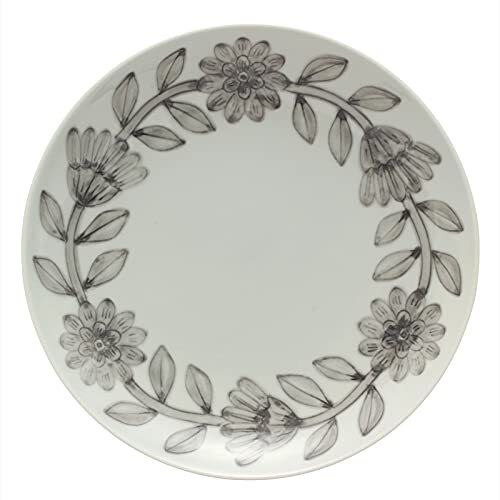 波佐見焼 Nishiyama プレート 皿 22cm デイジー グレー拍卖
