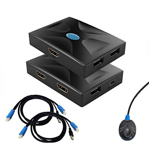 ES-Tune KVM切替器 2入力1出力 HDMIモニター 4K30HZ 給電不要 デバイス不要 Mac OS対応 U拍卖