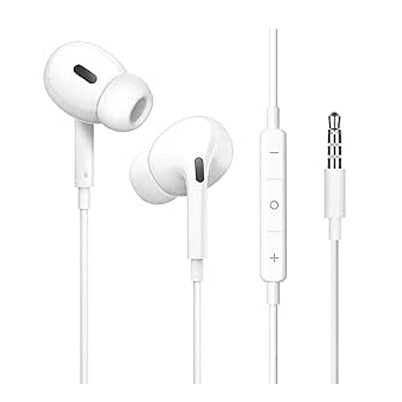 ★最終価格★【音質強化バージョン】イヤホン 有線イヤホン 3.5mmジャック マイク付き インナーイヤー型 ホワイト 白拍卖