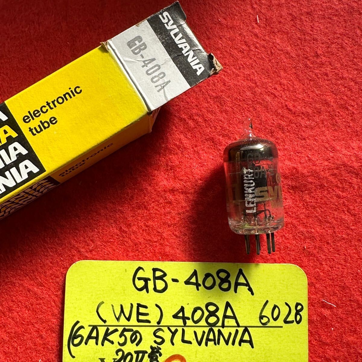NOS 真空管 GB-408A // WE 408A 6028 6AK5 のEf 20V バージョン シルバニア Sylvania拍卖