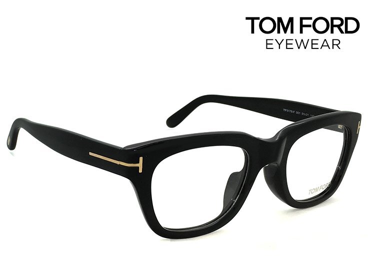 新品 トムフォード メガネ アジアンフィット TF-5178 001 tf5178f TOM FORD 眼鏡 黒ぶち tomford ウェリントン メンズ 黒縁拍卖