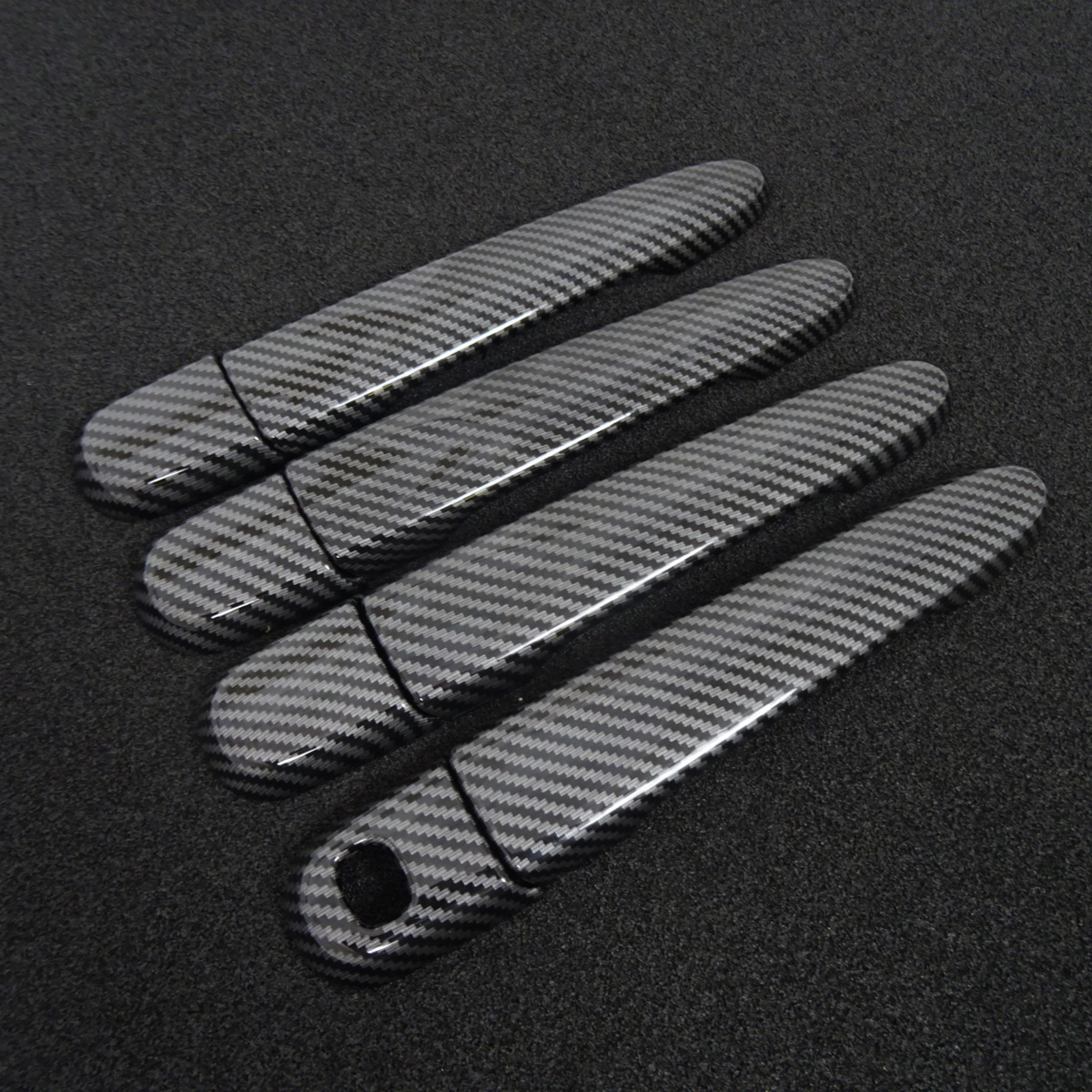 スポーティ全開♪ カーボン ルック ドアハンドル カバー キャスト LA250S LA260S アクティバ スタイル X G スポーツ ターボ VS SAII SAIII拍卖