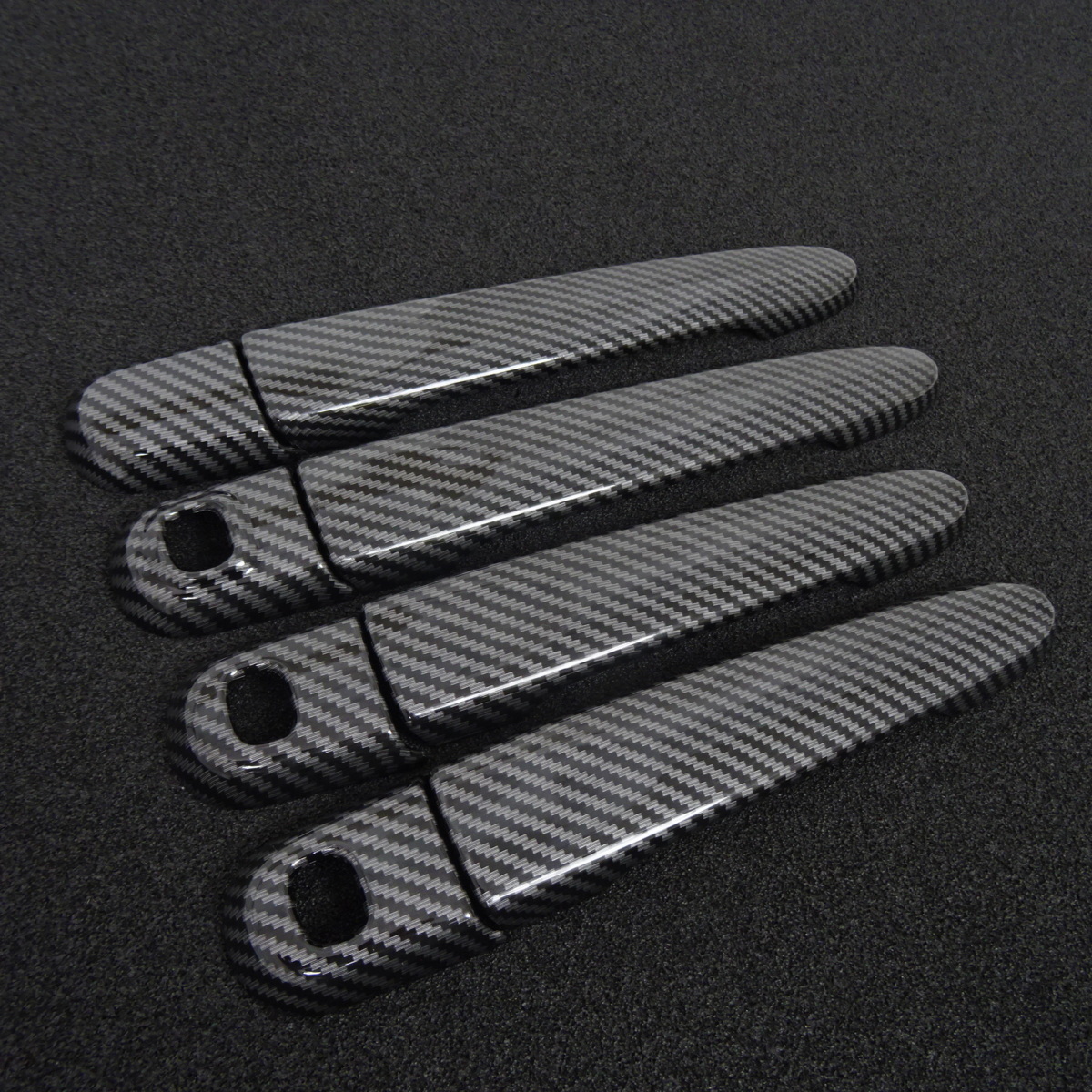 スポーティ全開♪ カーボン ルック ドアハンドル カバー シフォン LA600F LA610F L G スマートアシスト スペシャル スポーツ B拍卖