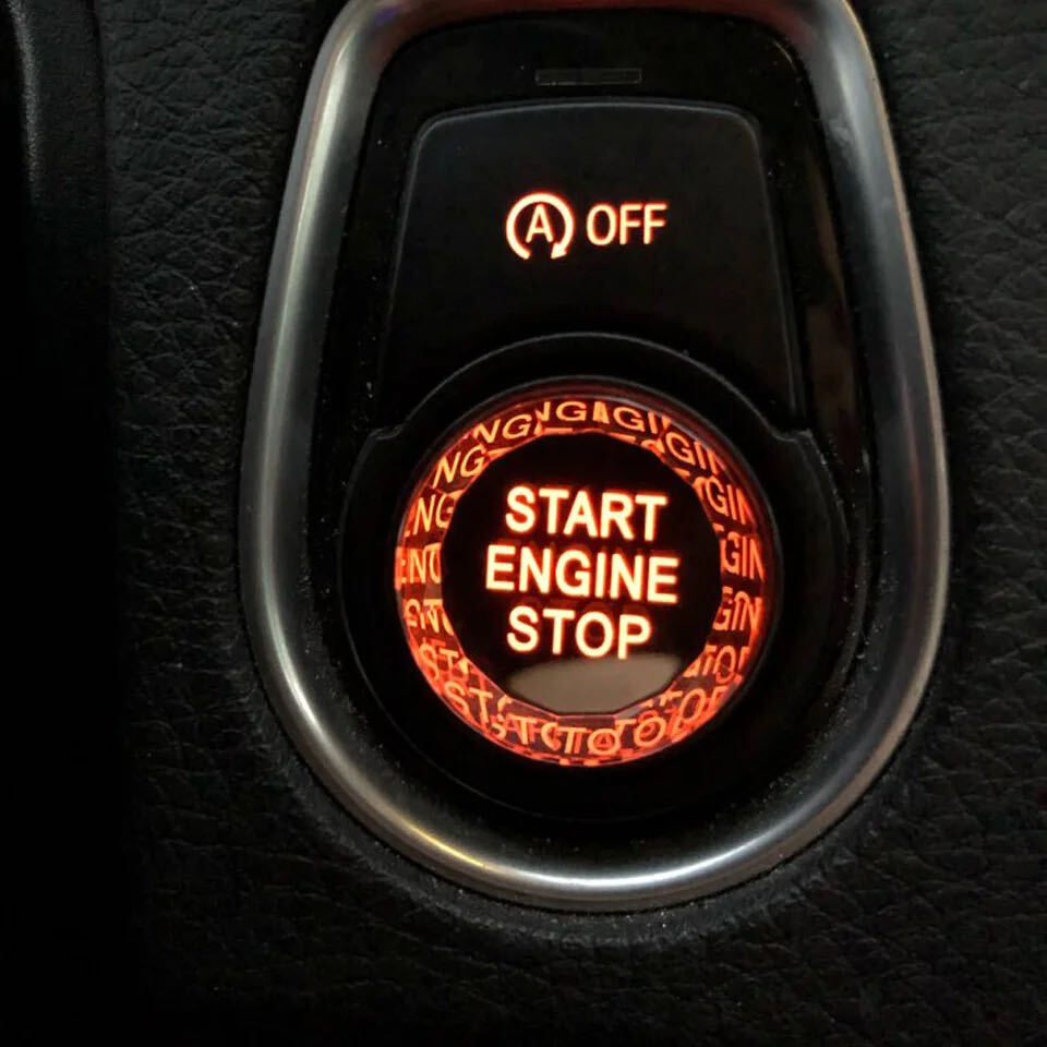 デザイン性UP♪ 交換式♪ BMW クリスタル エンジンスターター スイッチ 黒 i8 I12 クーペ ロードスター セレブレーションED プロトニック拍卖