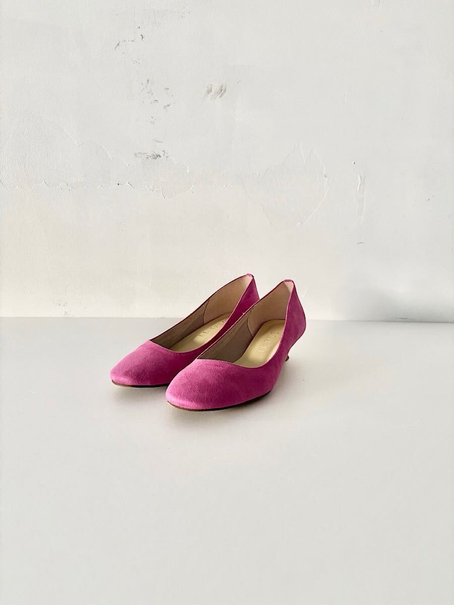 LE TALON 3.5cmラウンドプレーン パンプス ピンク 22.5cm拍卖