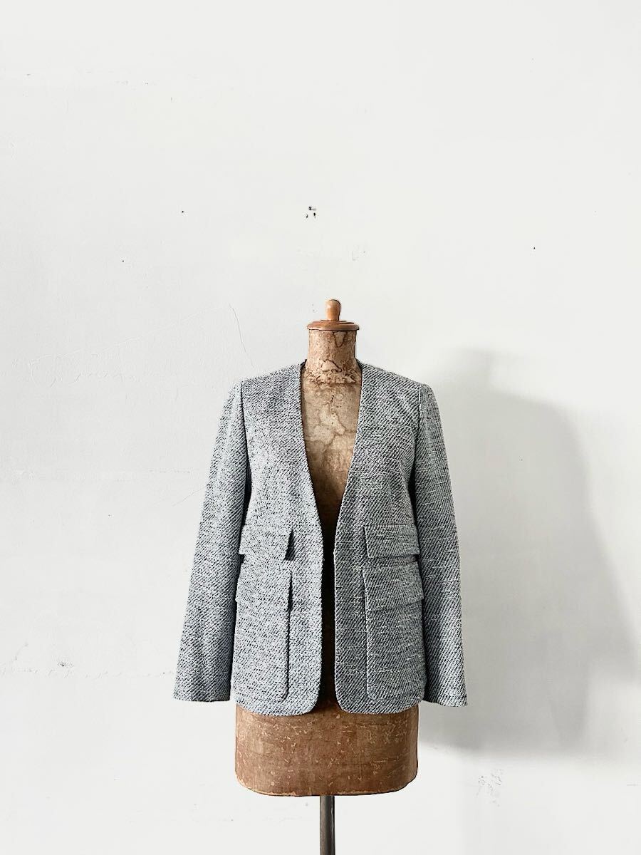 Ballsey ミックス ツイード ノーカラージャケット サイズ36拍卖