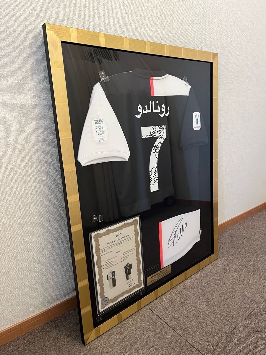 【Autograph】 adidas JUVENTUS Home Match Shirt Riyadh Edition Signed by Ronaldo Framed拍卖