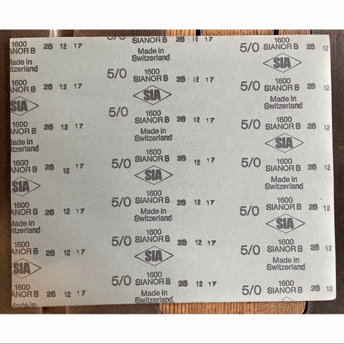 SIA シアノール 耐水ペーパー B5/0 1600 25枚 研磨 仕上げ カー用品 DIY 木工 ペーパー ヤスリ サンドペーパー拍卖