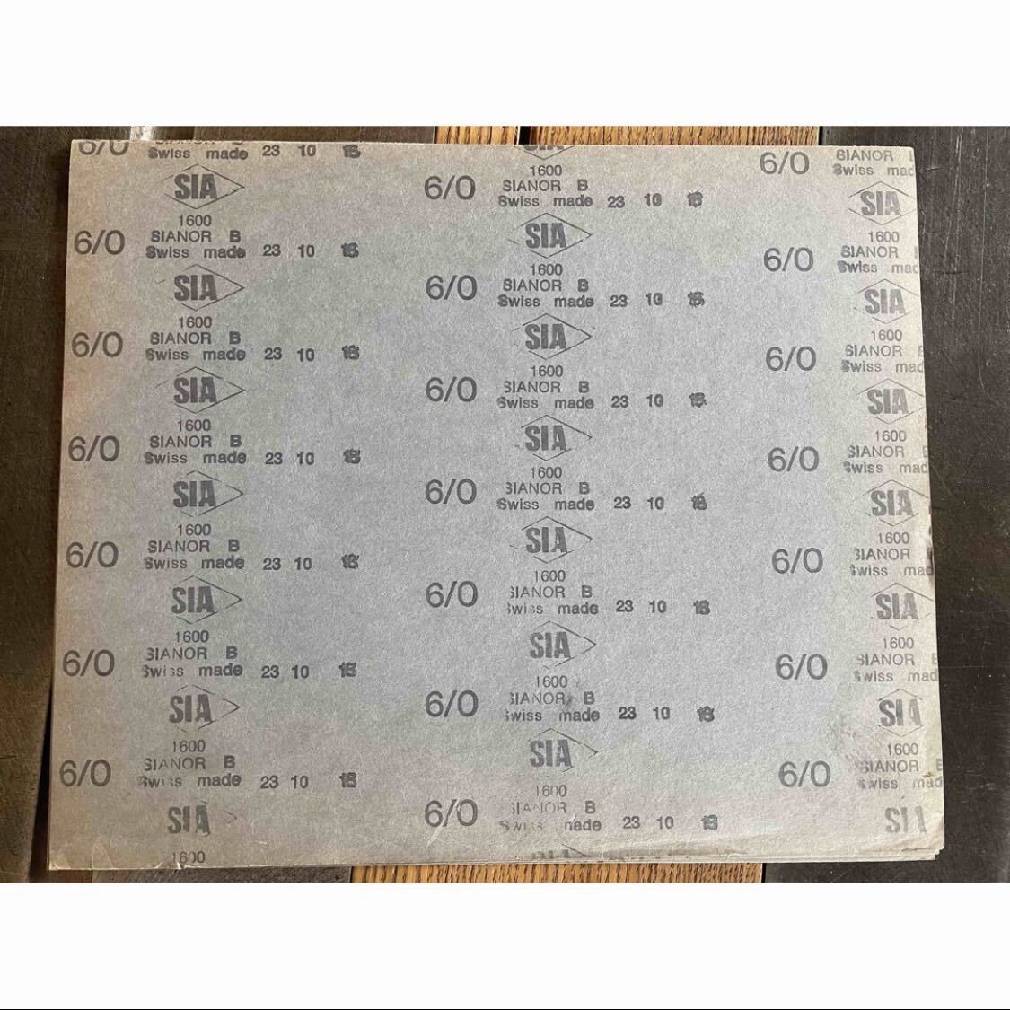 SIA シアノール 耐水ペーパー B6/0 1600 30枚 研磨 仕上げ 耐水 ペーパー DIY 木工 金工 カー用品 サンドペーパー拍卖