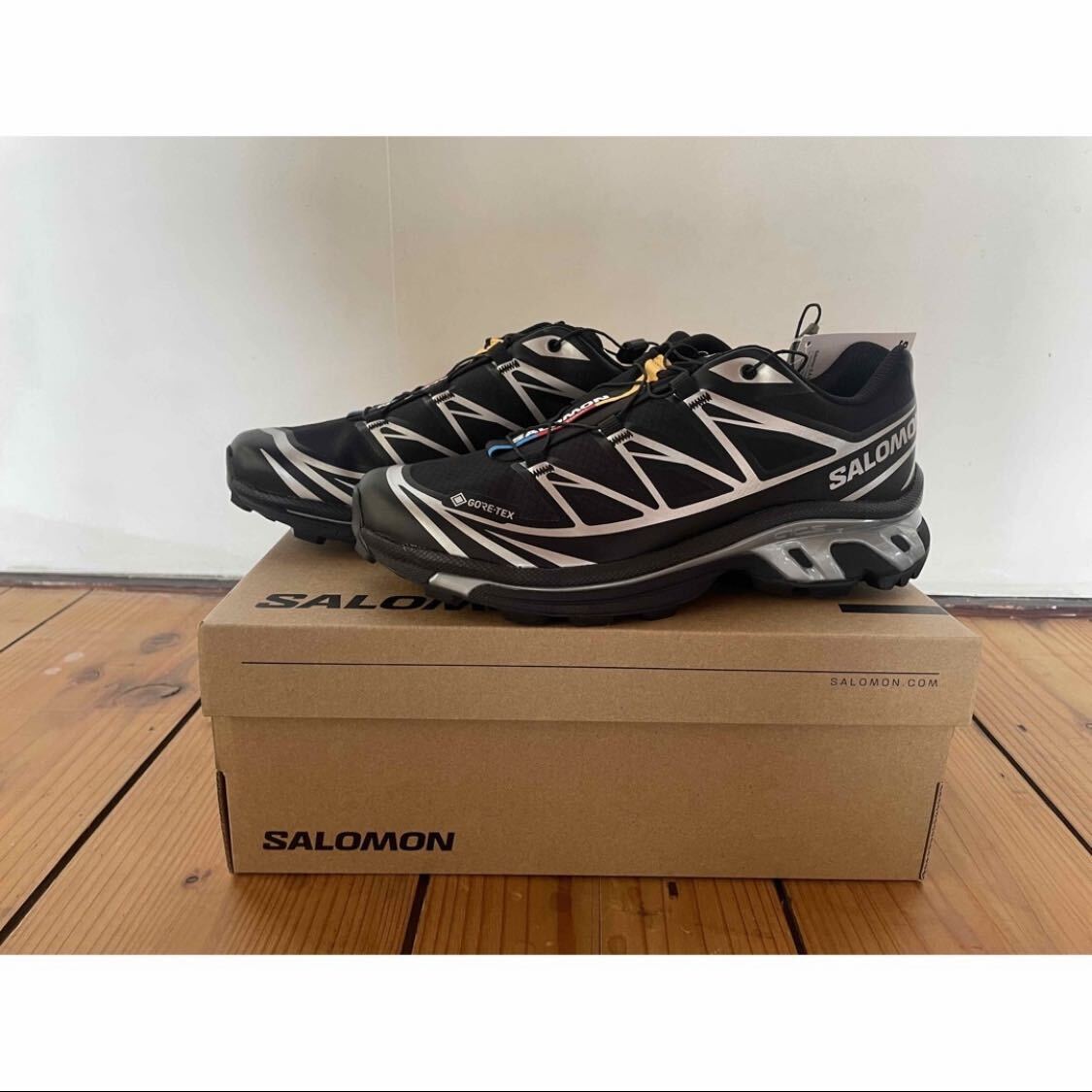 SALOMON XT-6 GTX サロモン ゴアテックス Black Ebony Lunar Rock Gore-Tex 新品 国内 正規品 25cm ゴア拍卖