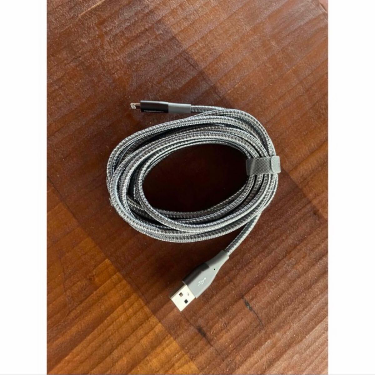 Amazon アマゾン ベーシック ライトニング ケーブル USB iPhone Apple MFi認証 ダークグレー 二重高耐久ナイロン製 プレミアム 長さ 3.0m 拍卖