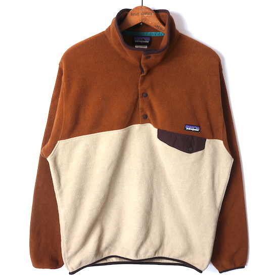 Patagonia パタゴニア ライトウェイト シンチラ スナップT フリースジャケット(メンズ M)ブラウン拍卖