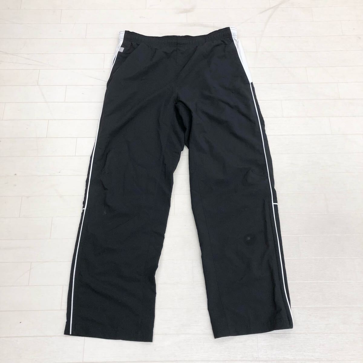 1715〓 NIKE ナイキ ジャージ メンズ サイズM ブラック ホワイト ボトムス ロングパンツ スポーツウェア トレーニングウェア拍卖