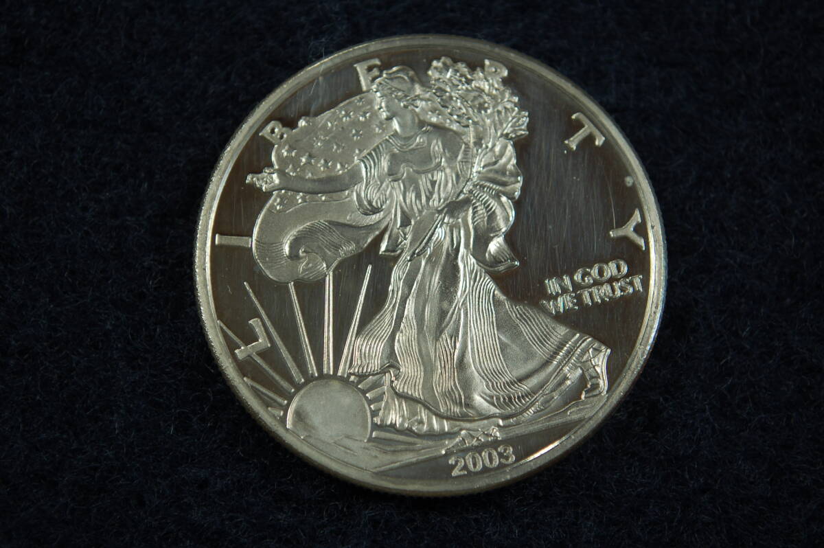 アメリカ 1トロイオンス 2003 COPY 極美品拍卖