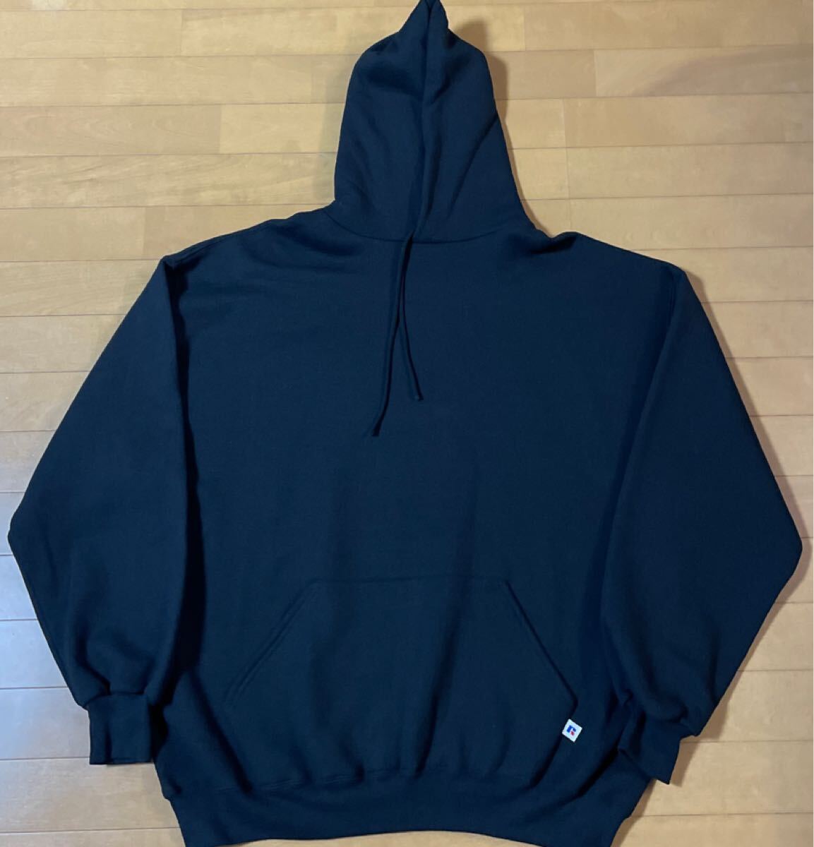 美品 USA製 黒 ラッセル パーカー ブラックXXL 90s ビンテージ スウェット RUSSELL拍卖