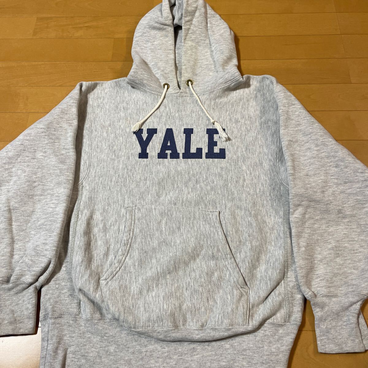 80s 染み込み YALE チャンピオン リバースウィーブ パーカー スウェット USA製 ビンテージ トリコタグ グレー Champion 拍卖