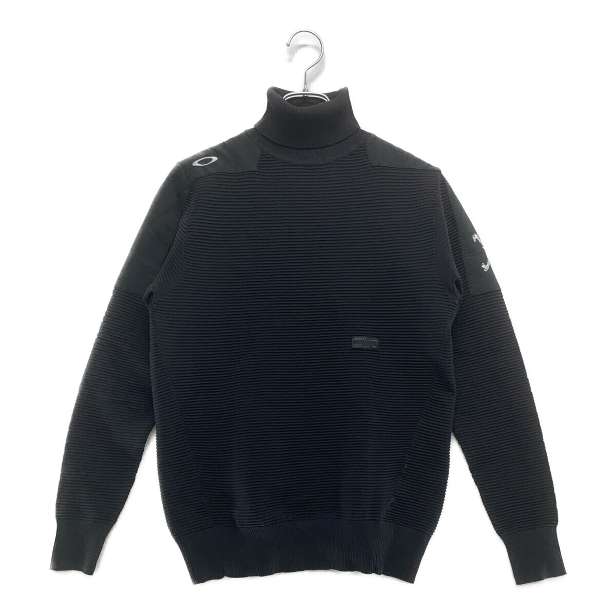 coco 中古【値下げ】 オークリー OAKLEY メンズ ニット L 黒タートルネック ボーダー ストレッチ レターパックプラス発送可 111784拍卖