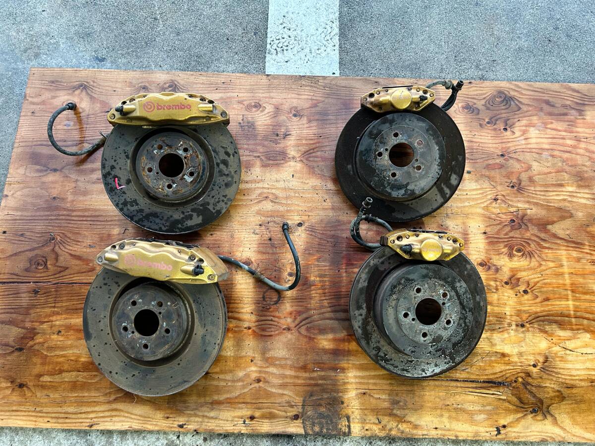 GDB インプレッサ WRX STI 純正 BREMBO ブレンボ キャリパー ローターセット 1台分 インボイス対応 #35拍卖
