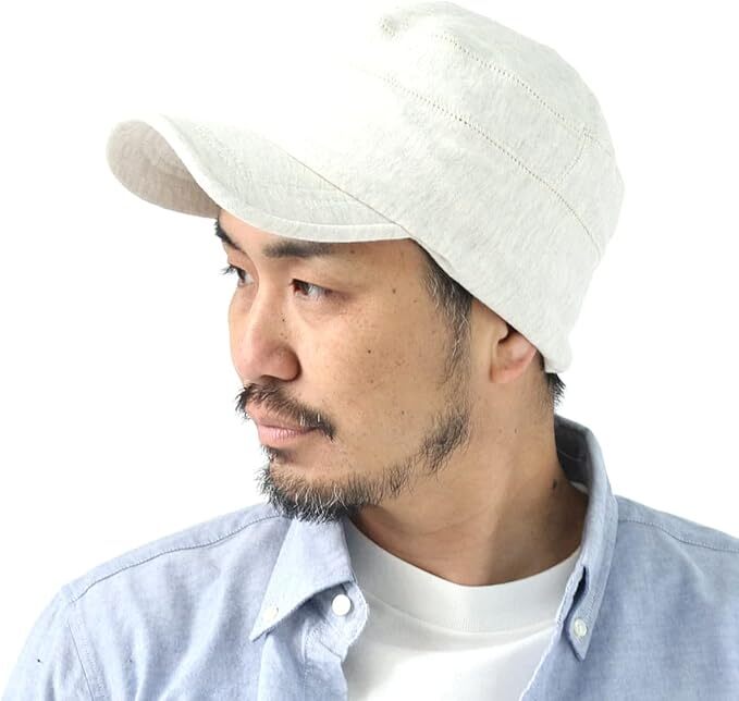 <Mサイズ(頭周り/約55-57cm)><オートミール>帽子 大きいサイズ 深め Regnuu スウェット ワークキャップ キャンプ 山登り 登山 釣り拍卖