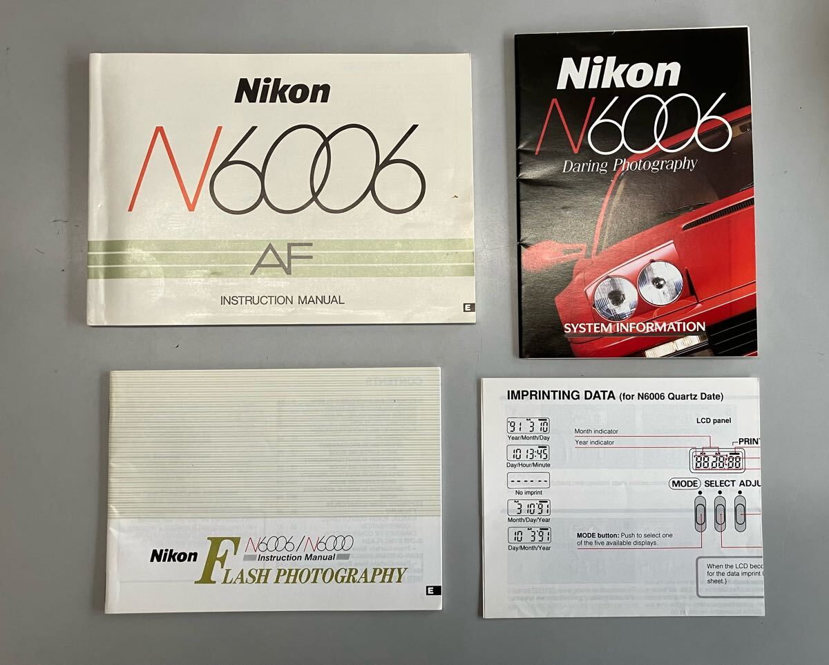 説明書・マニュアル 英文 ニコン Nikon N6006拍卖