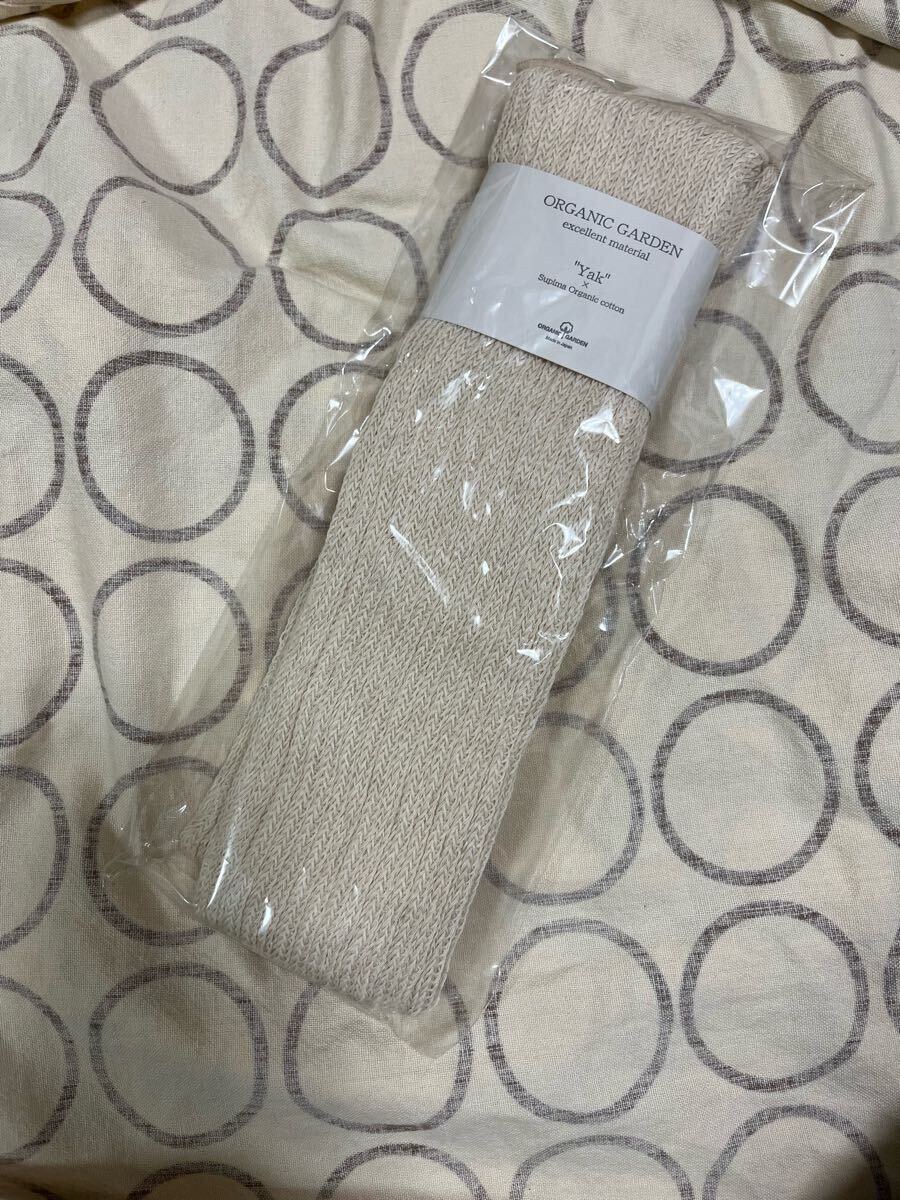 ORGANIC GARDEN ホワイトヤクとオーガニックスーピマコットンのレッグウォーマー 男女兼用 フリーサイズ 日本製 拍卖