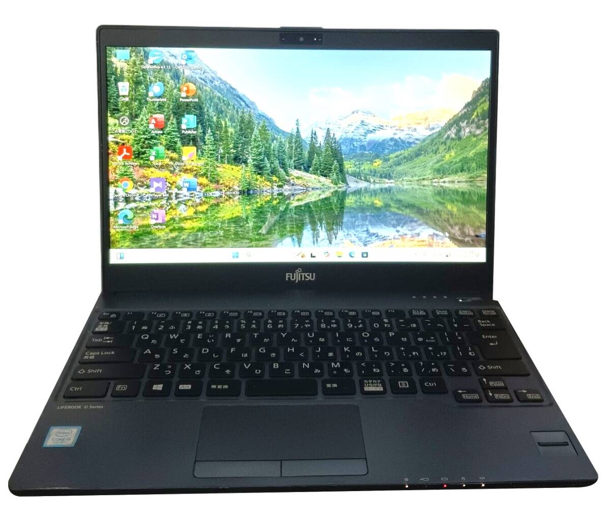【驚速 FUJITSU U937/S i5-7300U 2.6GHz x4+8GB+ SSD128GB 13.3インチワイドノートPC】Win11+Office2021/WEBカメラ A032117拍卖