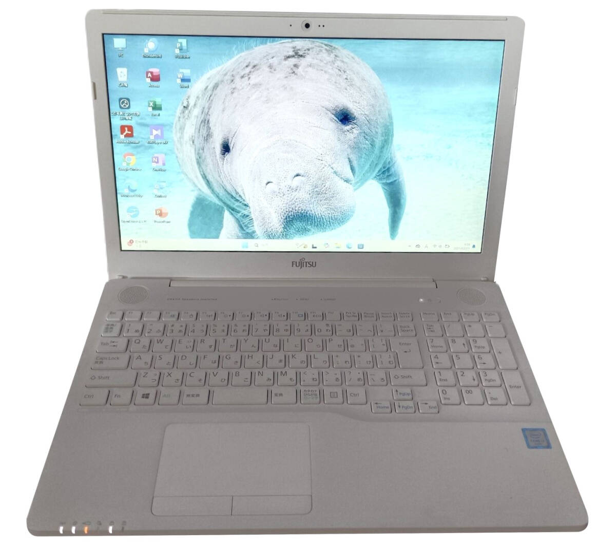 【驚速 FUJITSU AH45/X i3-6100U 2.3GHz x4+8GB+SSD120GB 15.6インチワイドノートPC】Win11+Office2021/WEBカメラ/ブルーレイ A032110拍卖