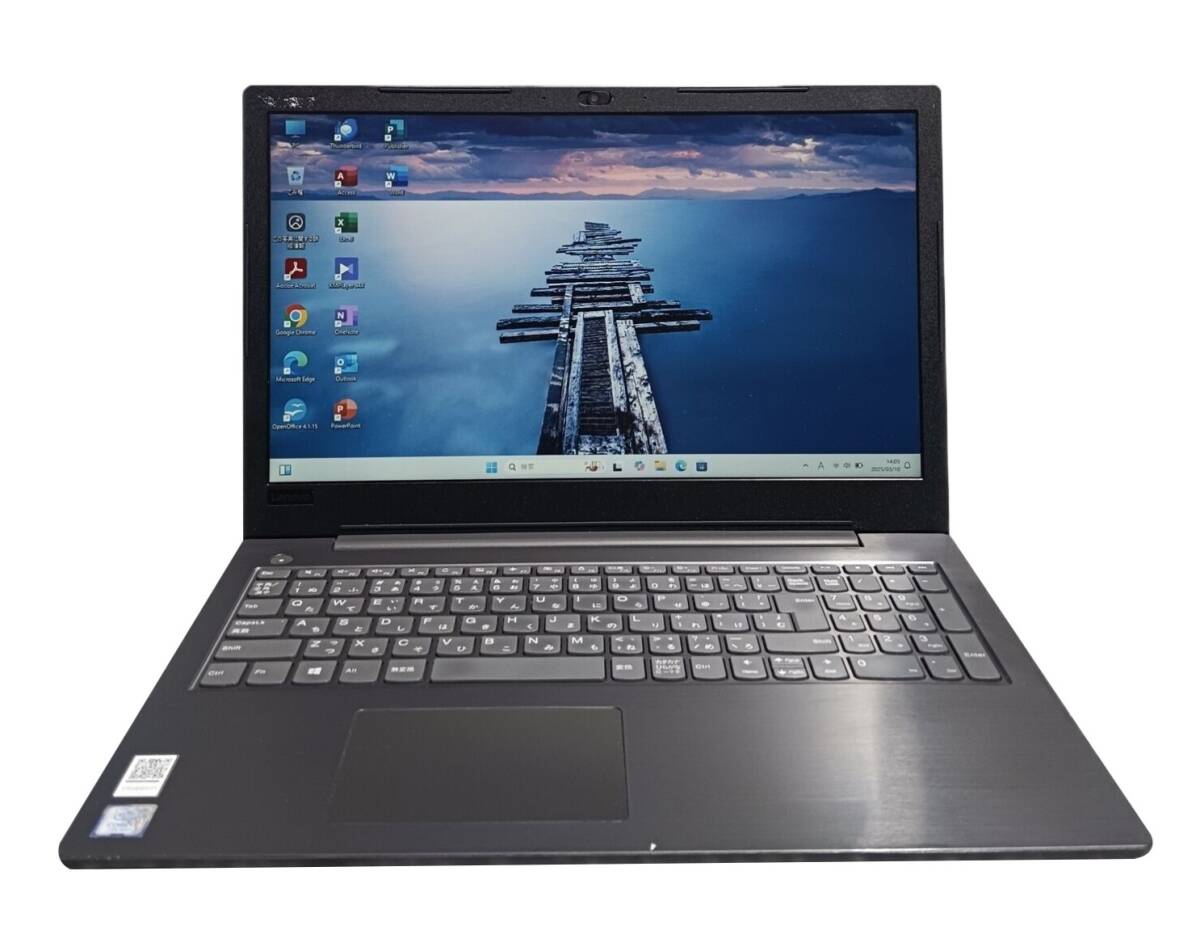 【驚速 LENOVO V330-15IBK i3-7020U 2.3GHz x4+8GB+ M.2 SSD256GB+HDD500GB 15インチワイドノートPC】Win11+Office2021/WEBカメラ■A031003拍卖
