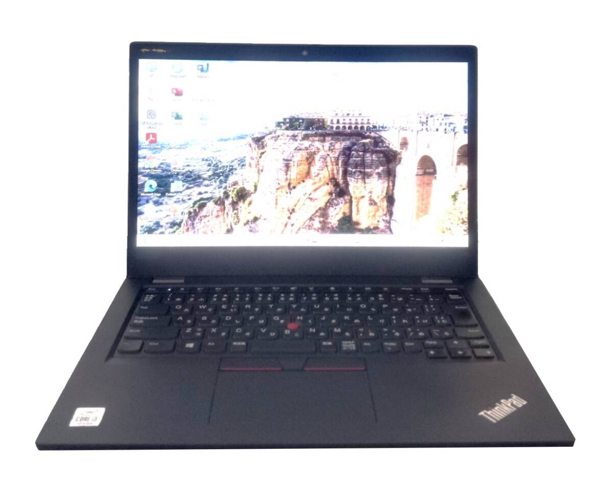 【驚速 LENOVO L13 i3-10110U 2.1GHz x4+4GB+NVME SSD256GB 13.3インチワイドノートPC】Win11+Office2021/WEBカメラ■A022816拍卖