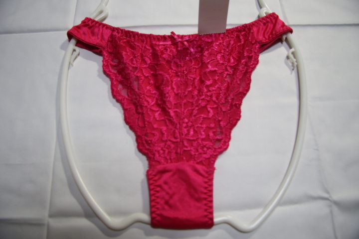 №3★ショーツ★Tバッグ★Mサイズ★光沢刺繍レース★ローズ★拍卖