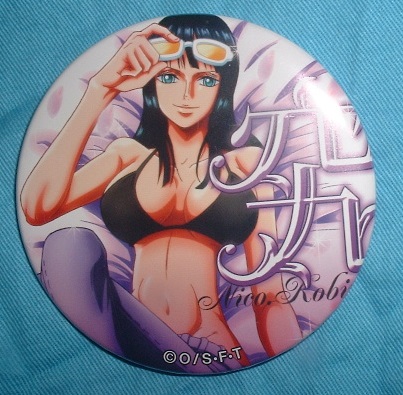 ワンピース 麦わらストア 輩缶バッジ 第5弾 PINK&GOLD ロビン拍卖