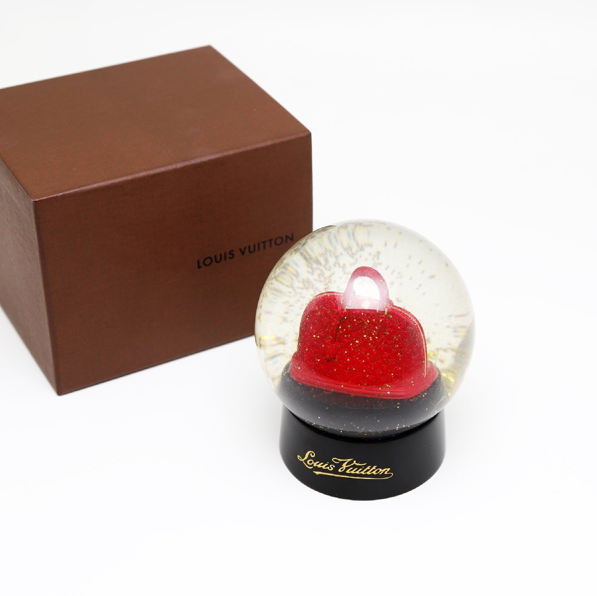 中古品 ルイヴィトン スノードーム アルマモチーフ 赤 非売品 ノベルティ拍卖