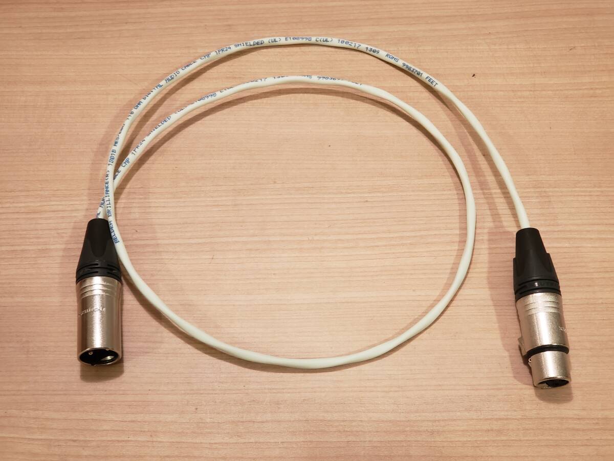 ★ 即決 BELDEN 1801B AES/EBU デジタルケーブル 110Ω 約50cm NC3MXX NC3FXX ベルデン ★拍卖
