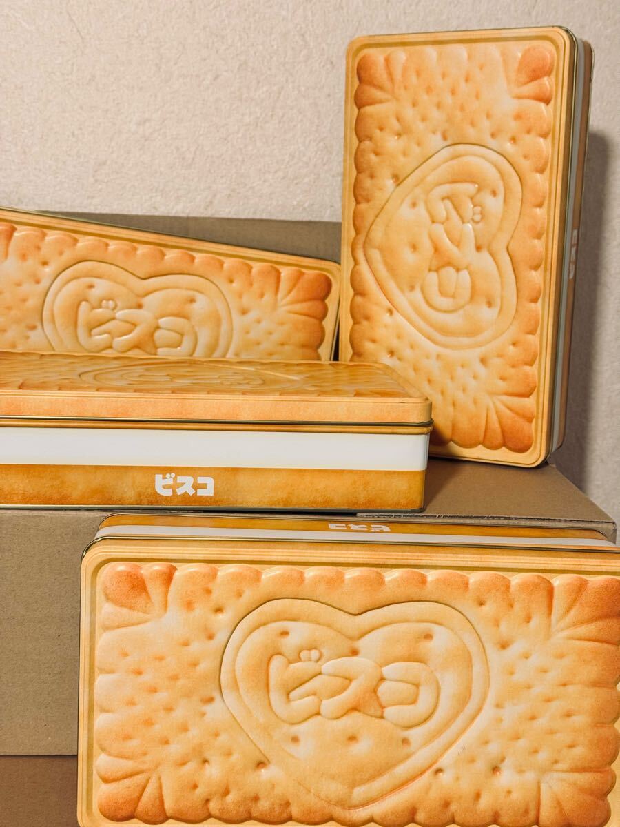 ビスコ 缶 空き缶 4個セット お菓子 クッキー ビスケット拍卖