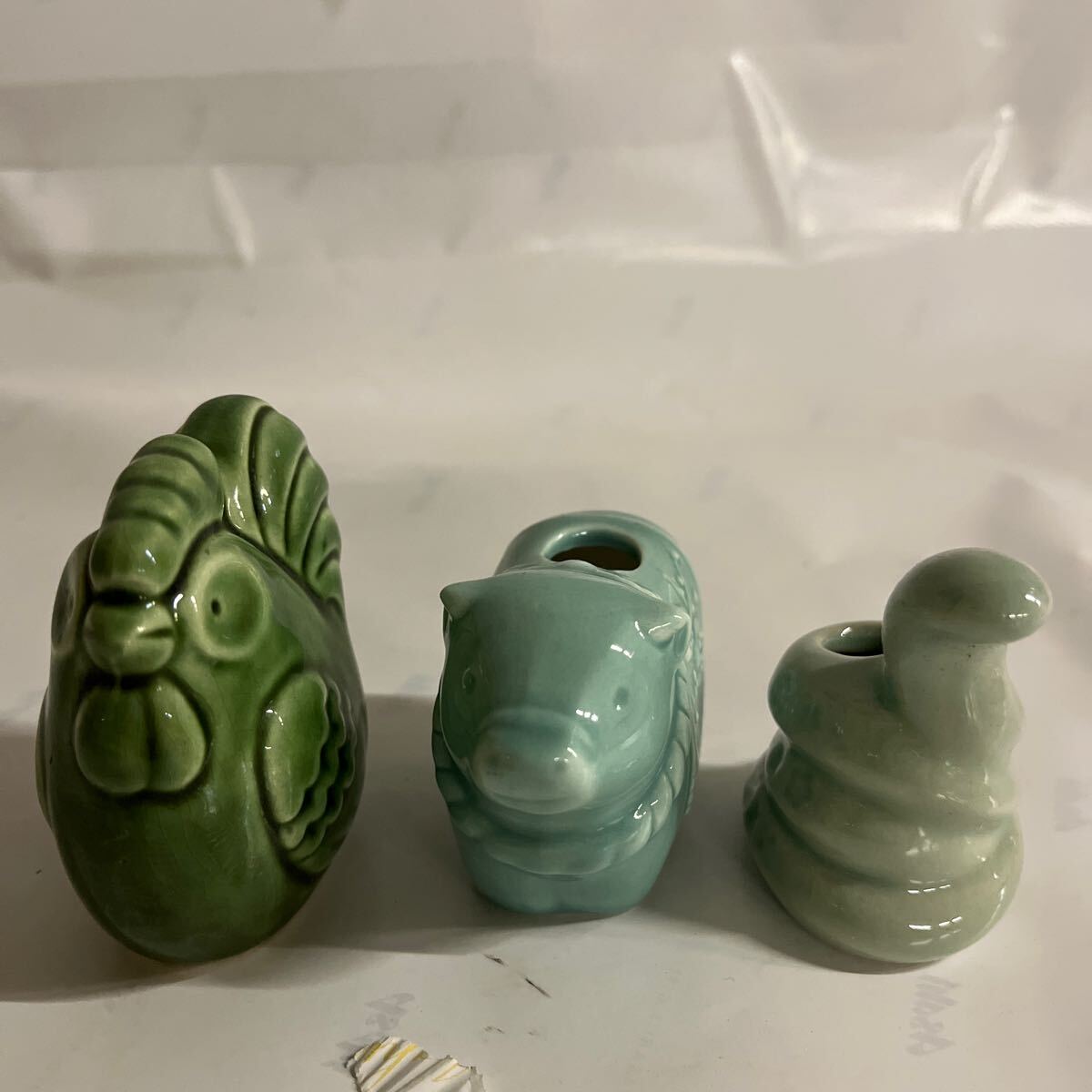 酉年 午年 巳年の楊枝入れ(巳年は新品です)拍卖