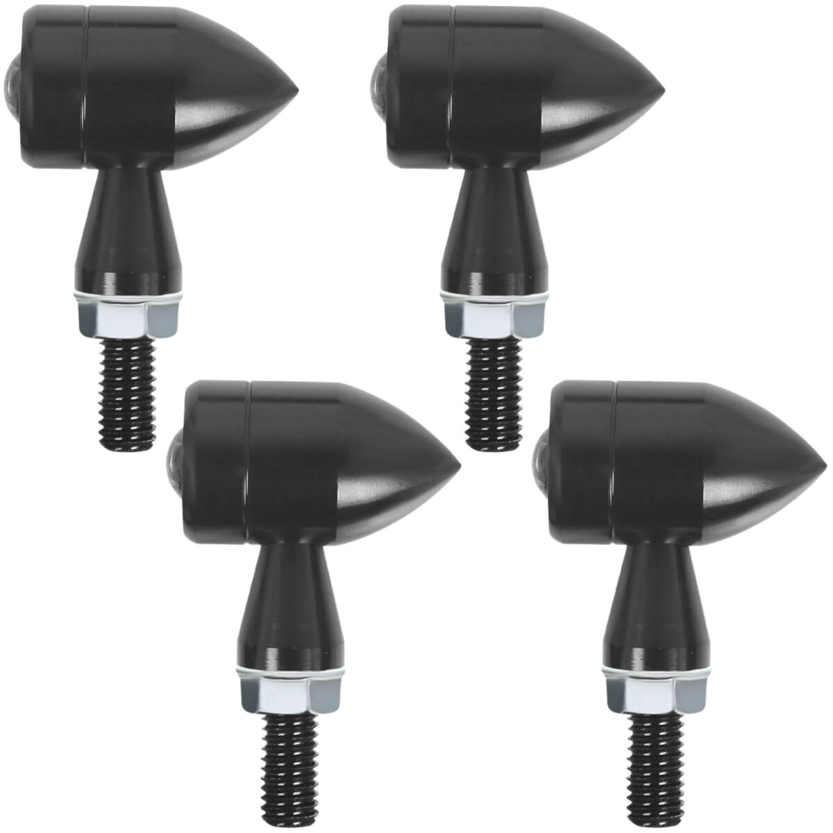 RiNan. バイク ウインカー LED ヨーロピアン ウインカー 4個セット 汎用 小さい 高輝度 カスタム アンバー 防水 スリム 視認性 Bタイプ拍卖