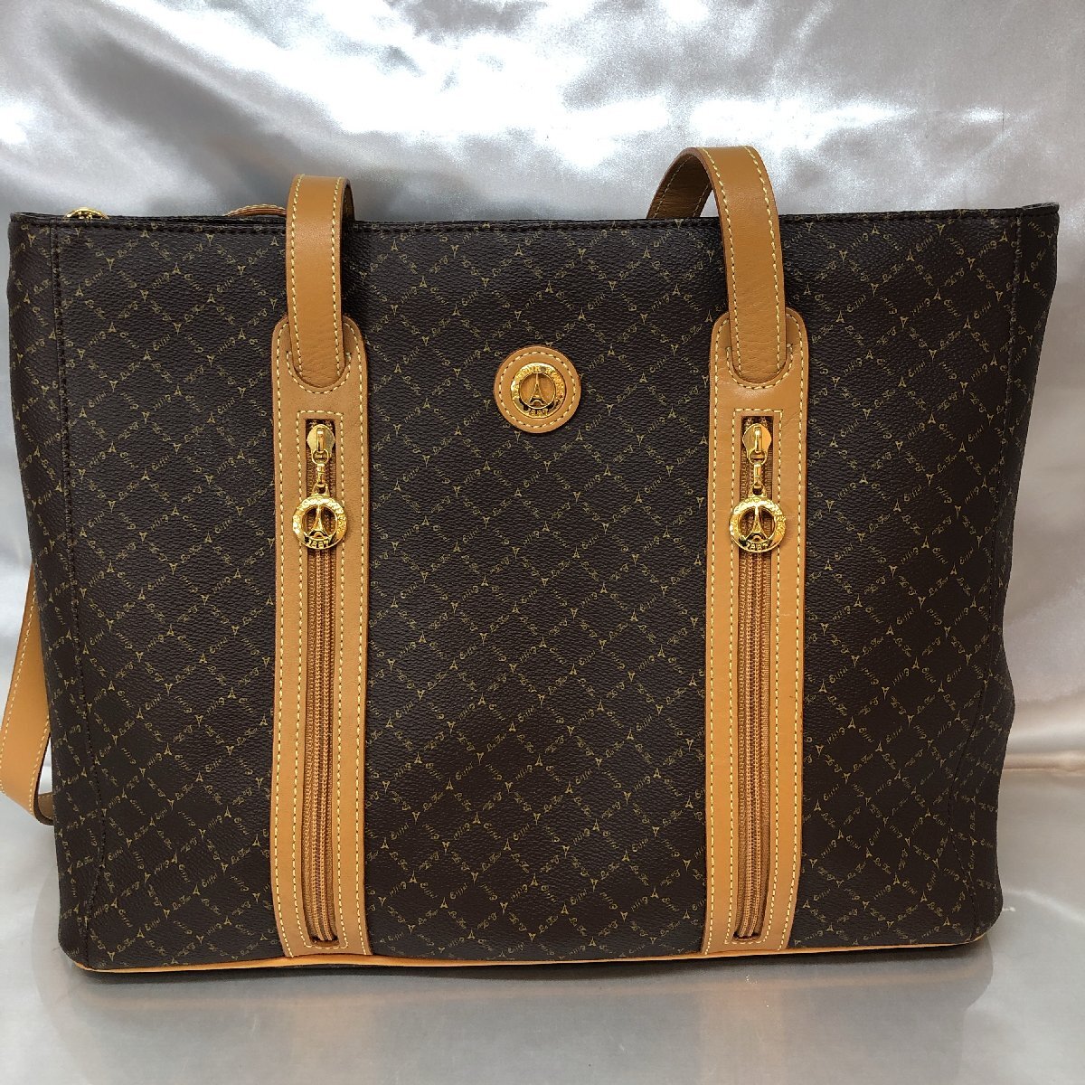 【訳あり/現状品/KU】LA TOUR EIFFEL ラトゥールエッフェル ショルダー トートバッグ PVC×レザー 肩掛け レディース バッグ MZ0321拍卖