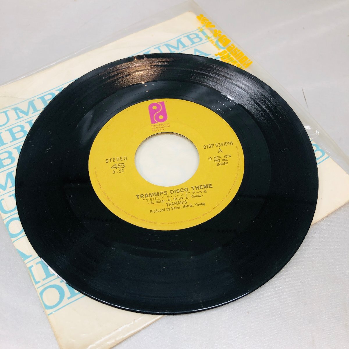 【中古品/KU】 EPシングルレコード● なるほど!ザ・ワールド - テーマ曲 TRAMMPS DISCO THEME トランプス・ディスコ・テーマ IM0325拍卖