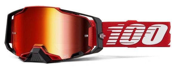 MXゴーグル 100% 23fa ARMEGA Red モトクロス 正規輸入品 WESTWOODMX拍卖