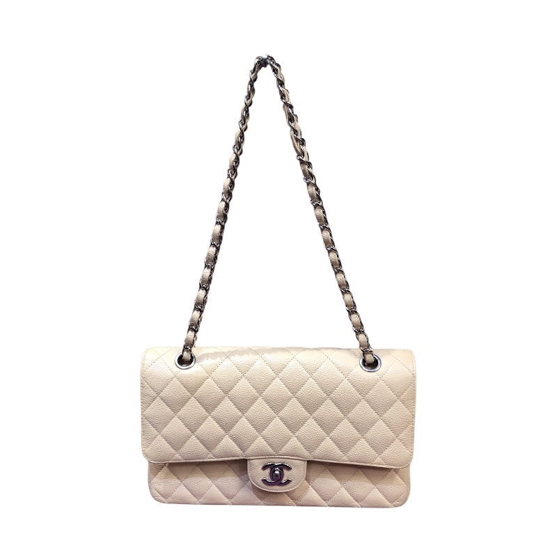 シャネル CHANEL マトラッセ25 A01112 シルバー金具 キャビアスキン ショルダーバッグ レディース 中古拍卖