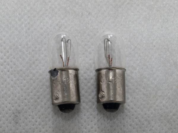 即決 JKL 1828 37.5V 0.05A 2個 バヨネット 電球 ランプ MR-74 MR-77拍卖
