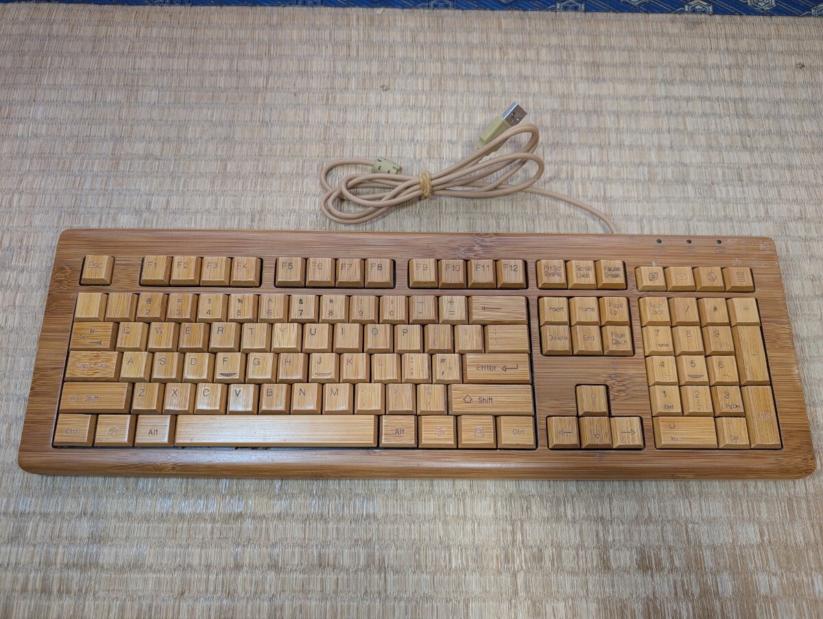 竹製 キーボード 竹 Bamboo Keyboard USBキーボード 中古拍卖