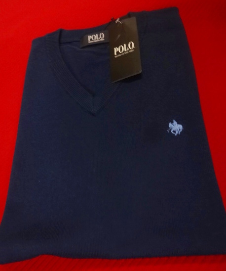 新品 POLO ニットベスト L ネイビー 綿ブレンド レターパック 制服  /検パパPOLO拍卖